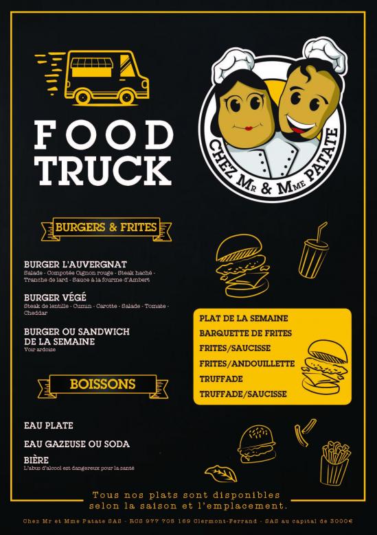 Flyer food truck chez mr et mme patate page 1