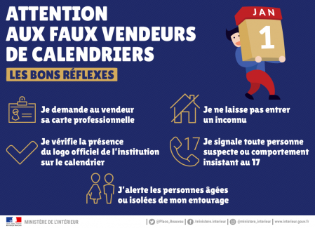 Attention aux faux vendeurs de calendriers