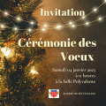 Ceremonie des voeux le 04 01 2025