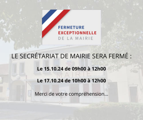 Fermeture mairie 2